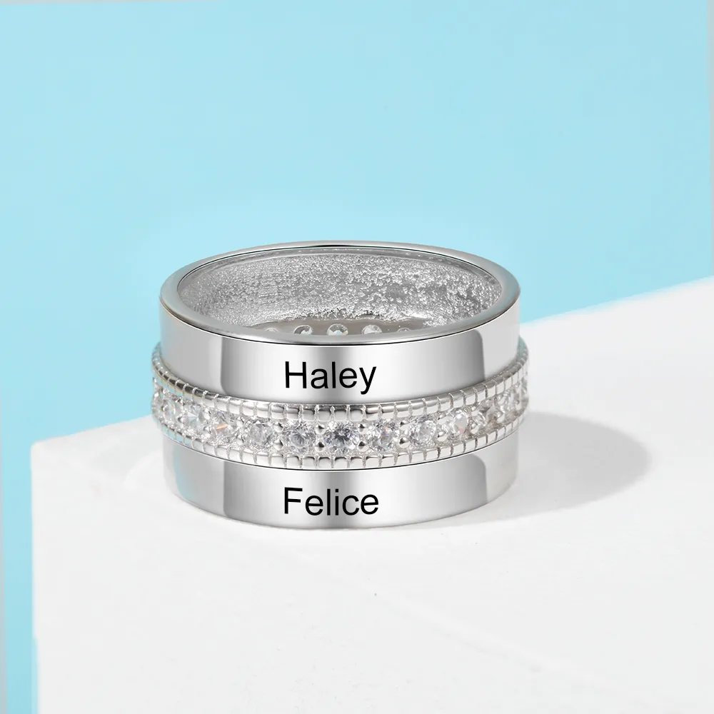 Ring with name engraved deals
