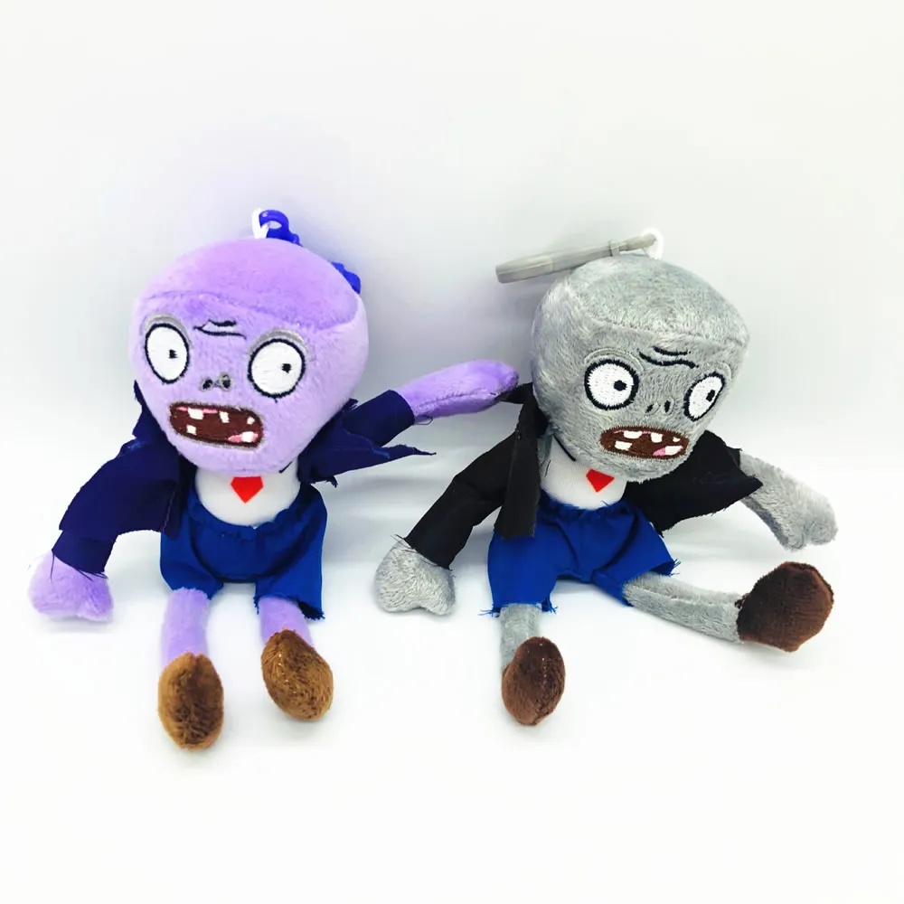 Plants Vs Zombies Mini Plush Zombie Stuffed Doll With Keychains