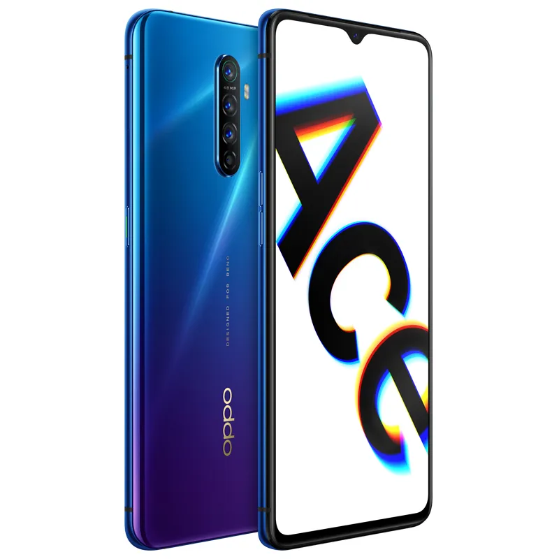 Teléfono celular original Oppo Reno Ace 4G LTE 8GB RAM 128GB 256GB ROM Snapdragon 855 Plus Octa Core Android 6.5 "48MP Face ID Teléfono móvil inteligente