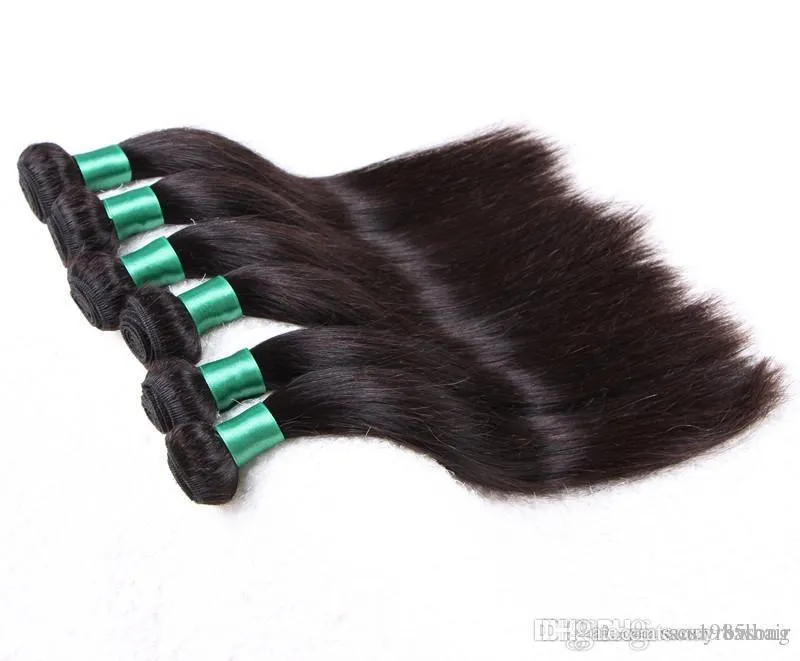 grade 6a100 human brazilian hair silk straight hair weft 100g piece 3pcs lot no tangle no shedding dhl free