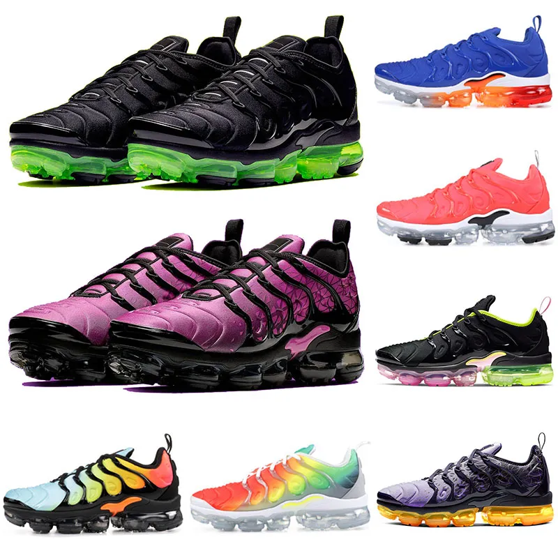 Nike Air Vapormax Tn Plus tns Além de Tênis de Corrida Bumblebee Olho Olímpico Triplo Branco Preto Mens Mulheres Esportes Sapatilhas Formadores OFF 36-45