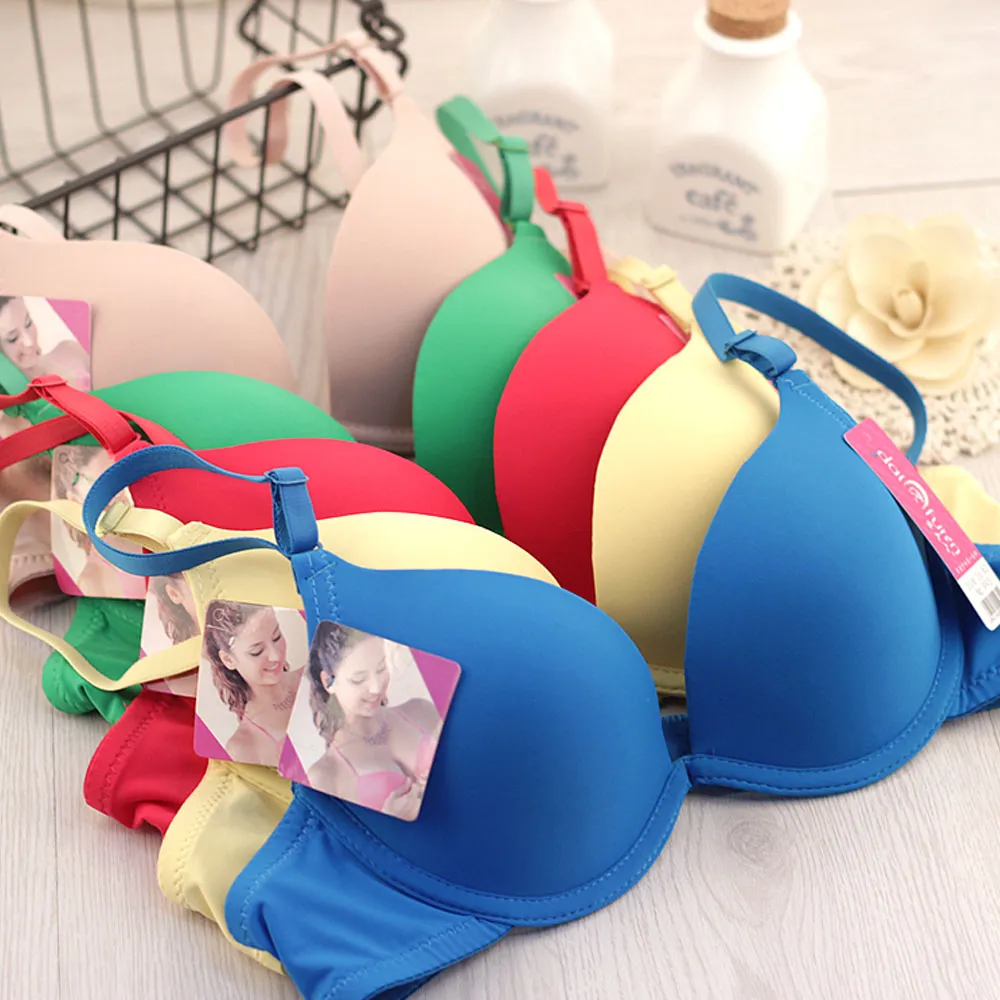 Bras Young Girl Fashion Simple Bra Gather Push Up Sexy Lingerie Thin Padded  Bralette Underwear 28 36 A B Cup BH From Baldwing, $43.64