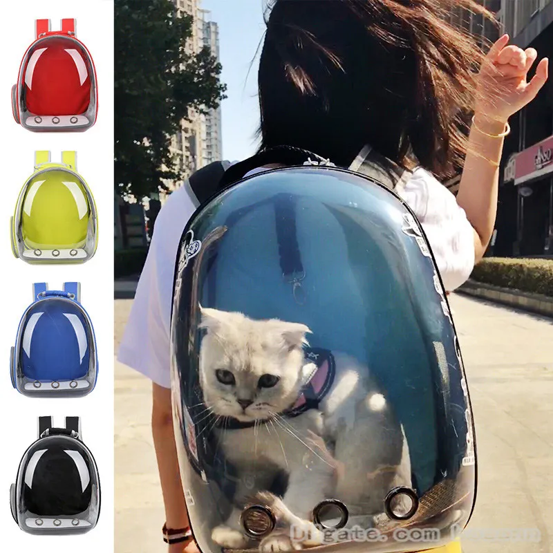 Outdoor Backpack Pet Carrier Bubble Backpack for Puppy or Kitten Airline-Approved full window Cuties Holding Backpack