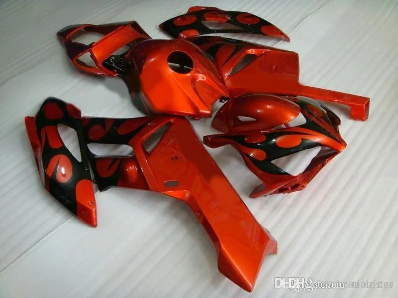 Carene stampo originale di migliore qualità per Honda CBR1000RR 04 05 kit carenatura fiamme rosse nere CBR 1000 RR 2004 2005 GD24