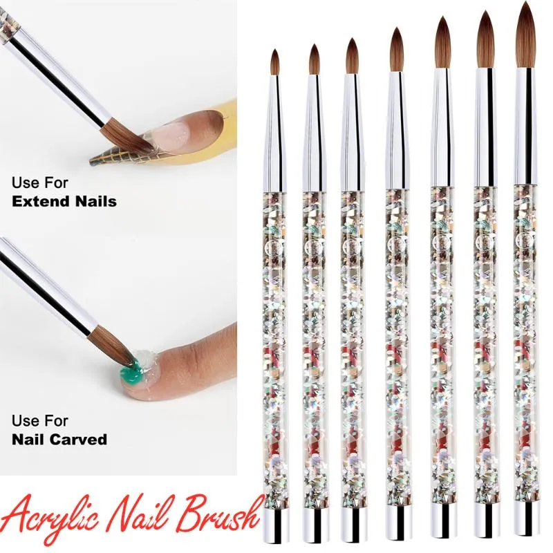 IMTION® Paint Brush Set of 6 Different Sizes Synthetic Flat Paint Brush for Nail  Brush