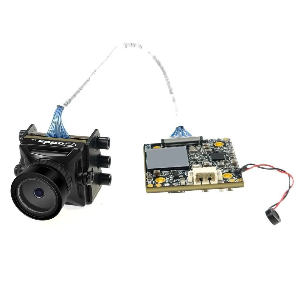 Caddx Turtle V2 Super WDR OSD 1080P 60FPS FOV 155 grader FPV-kamera 1 / 2,7 "CMOS-sensor 16: 9 N / P Switchable - Svart