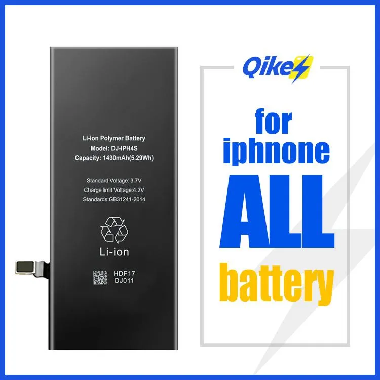 Mobiltelefonbatterier för iPhone -batteri 7 8 Plus X XR Max 11 12mini 13 13Pro 14Pro Max Cordless Replacement Real Capacity