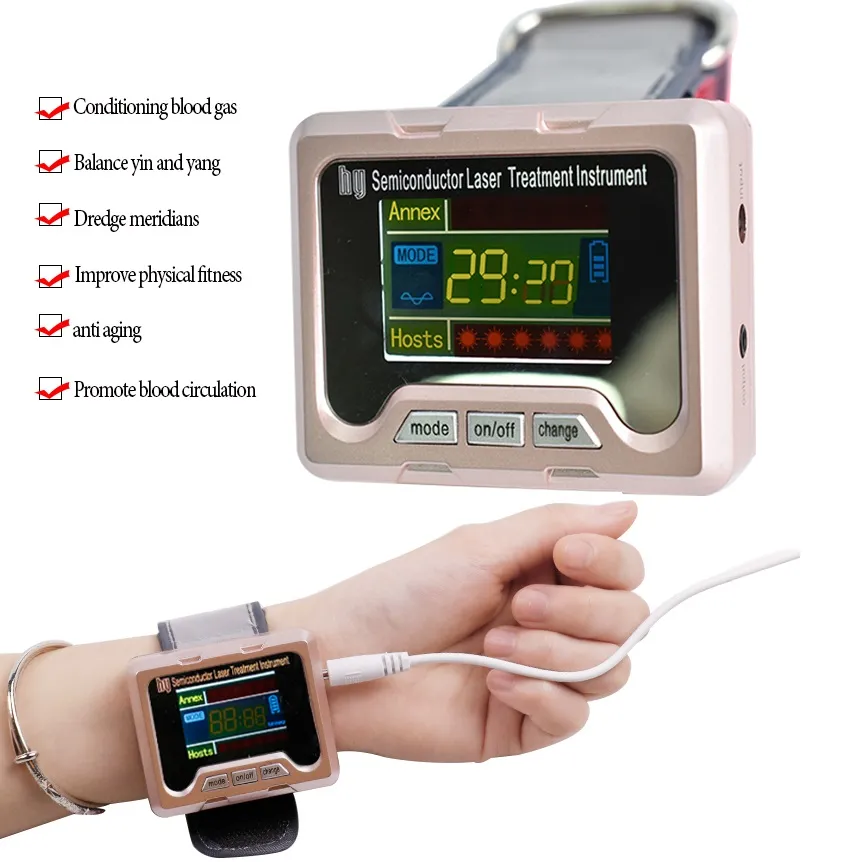 650nm diode laser therapie horloge lllt voor diabetes rhinitis cholesterol hypertensie cerebrale trombose fysiotherapie apparaten