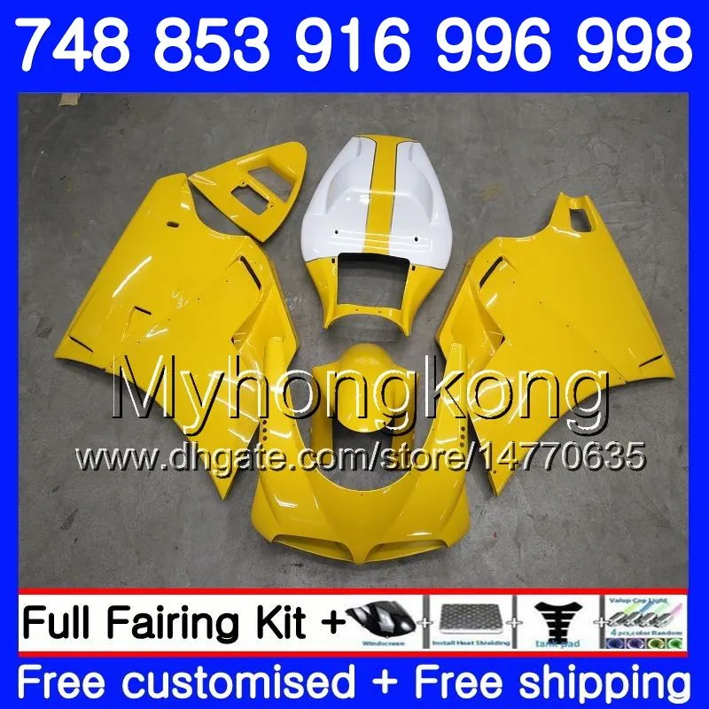 Kit per DUCATI 748 853 916 996 998 S R 94 95 96 97 98 327HM.24 748S 853S 916R 996R 998S 748R Giallo chiaro 1994 1995 1996 1997 1998 Carenatura