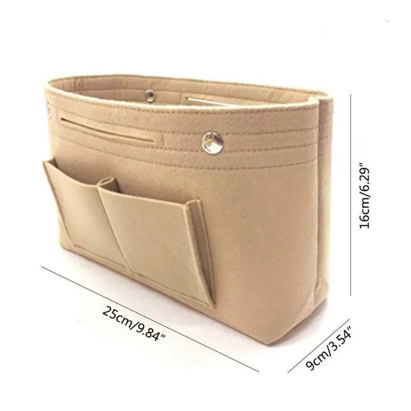 Damen Einsatz Handtaschen Organizer, Geldbörse, Filz Liner, Organizer,  Tasche, Ordentlich, Reisen, 223 V Von 10,99 €