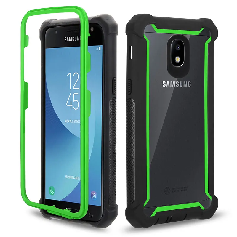 Casi per Samsung Galaxy Nota 10 10Pro S10 S10Plus PC + TPU Hybrid Combo 3 in 1 Custodia protettiva per telefono