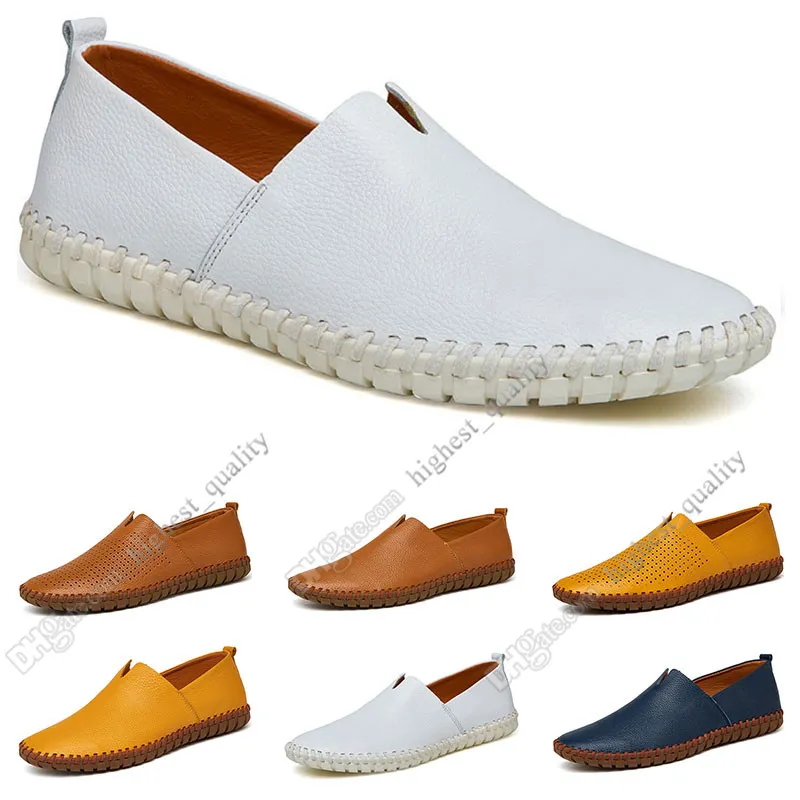 New Hot Fashion 38-50 EUR Nya Mäns Läder Skor Skor Godisfärger Överhoes Brittiska Casual Skor Gratis Frakt Espadrilles Six