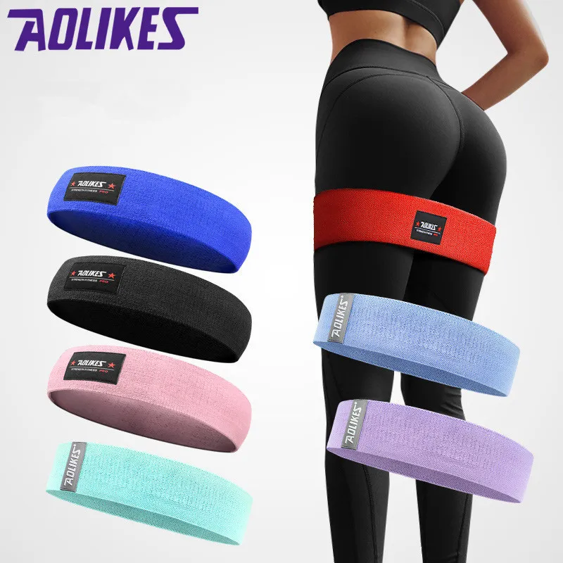 Kvinnors Lastik Yoga Resistance Assist Bands Gum for Fitness Equipment Exercise Band Workout Pull Rope Stretch Cross Training