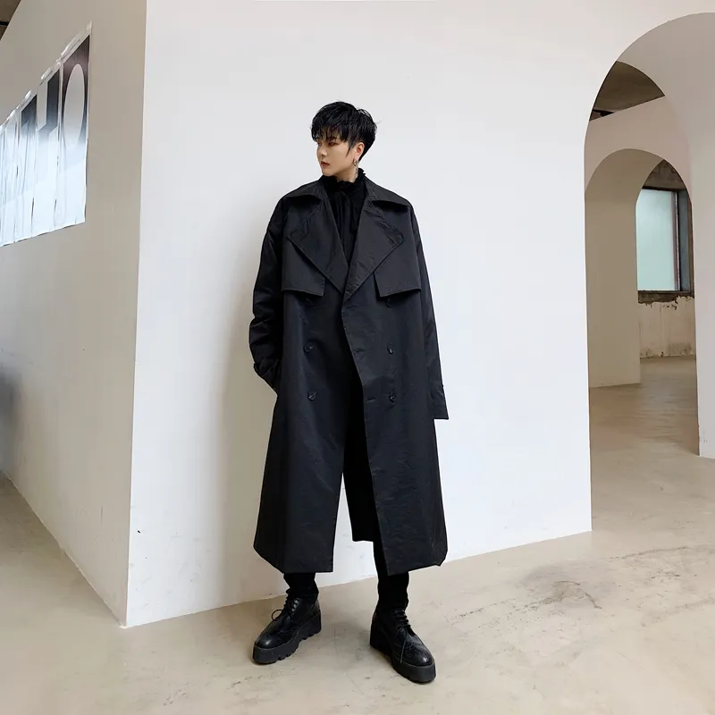 Men s Trench Coats Winter Men Coat Long Oversize Classical Vintage Overcoat Hooded Parka Bussiness Dress Outdoor Mont Erkek Kaban Abrigo