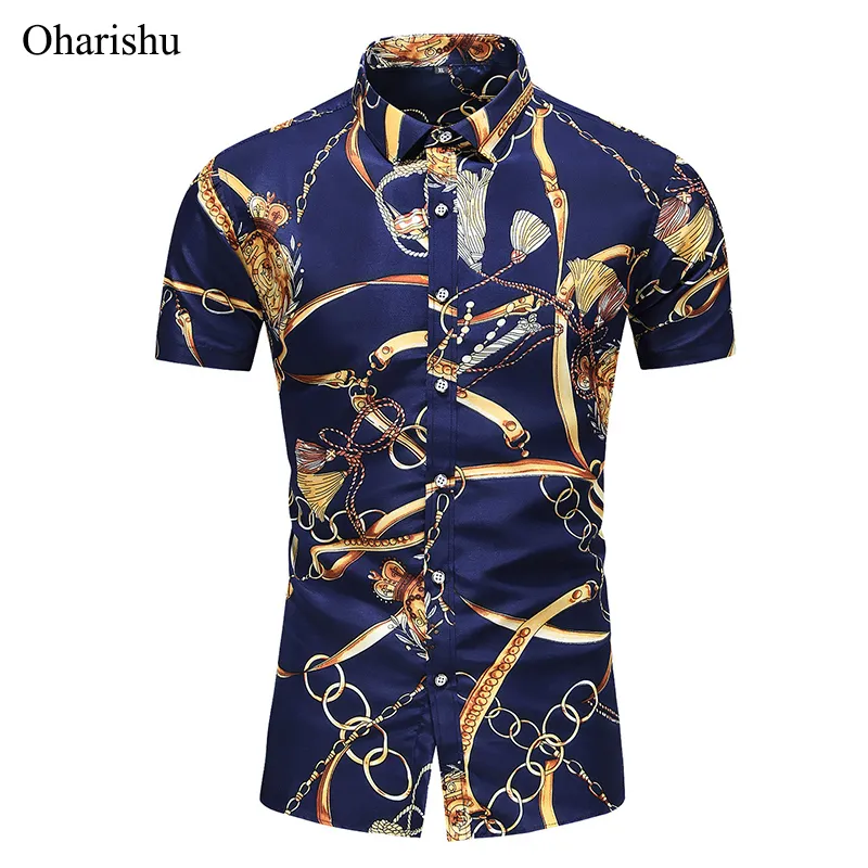 5XL 6XL 7XL chemise hommes été nouvelle personnalité de la mode imprimé à manches courtes chemises hommes décontracté grande taille plage chemise hawaïenne