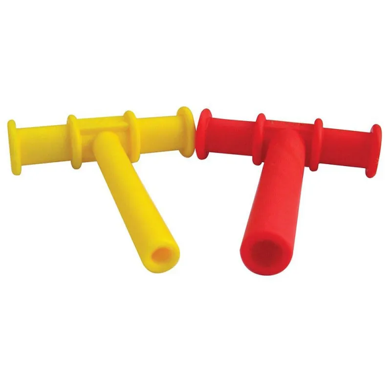Red T Shaped Chew Tube For Kids With Autism, ADHD, And Special Needs  Sensory Toy 100 Natural Rubber Teether From Bbangle, $1.9