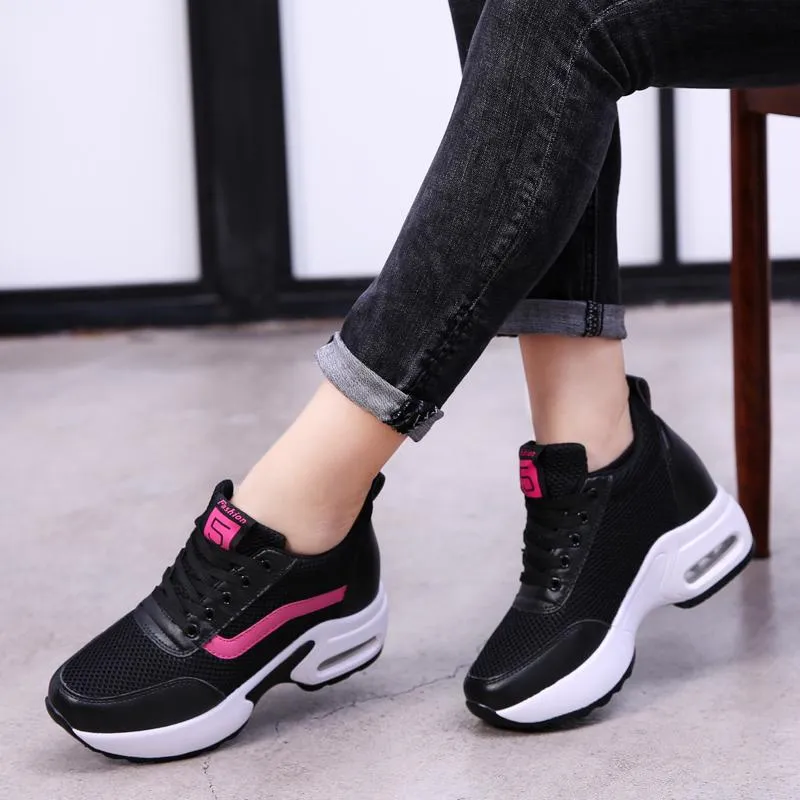 Hot Sale-New Platform Sneakers Casual Fashion Height Ökande Damskor