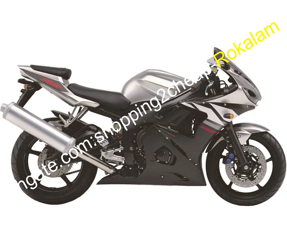 Нестандартное обтекательство для Yamaha Yzf600 yzf 600 R6 2003 2004 03 04 YZF600R Кузов для тела Мотоцикл Щепка Черный (литье под давлением)