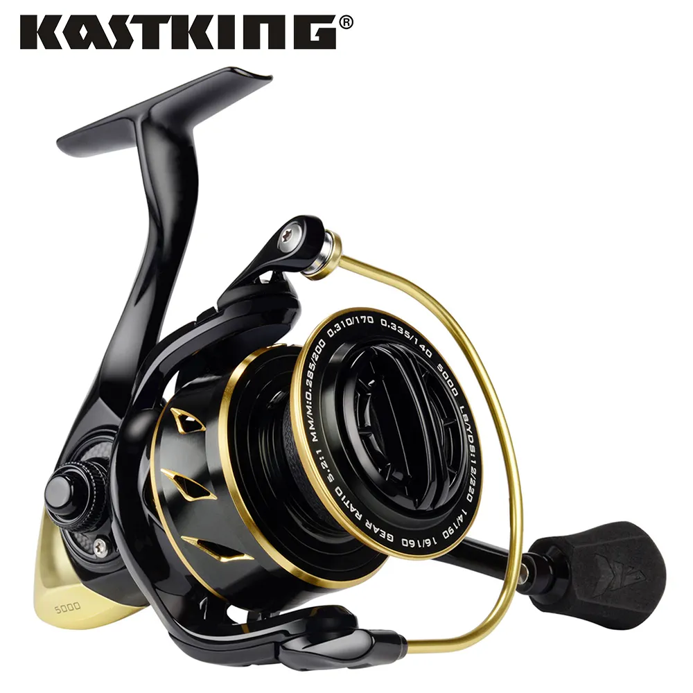 KastKing Sharky III Gold Saltwater Competitor Spinning Combo Max Drag 18KG,  11 Ball Bearings, Powerful Fishing Tool For Pike And Bass From Blacktiger,  $112.57