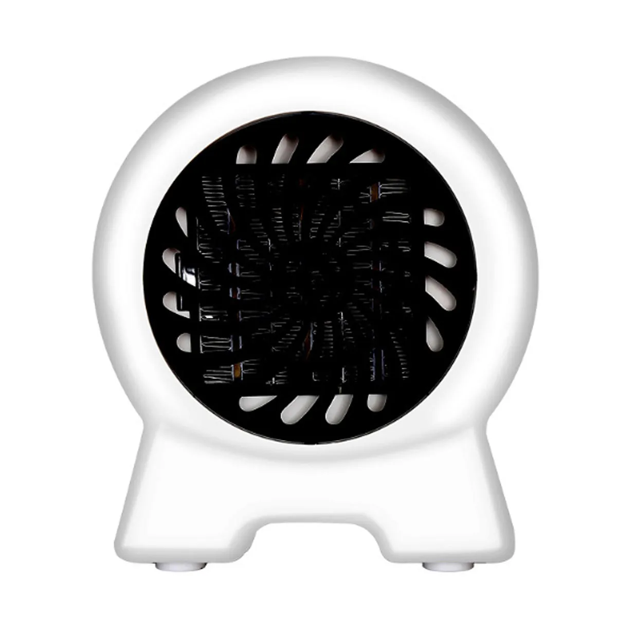 500W Mini Space Fan Isıtıcı Taşınabilir Elektrikli Duvar prizi Isıtmalı Fan Fırını Isıtıcı - Beyaz