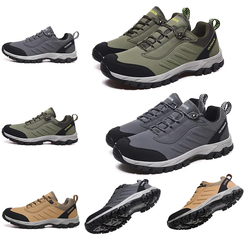 Free shipping men women running shoes Olive Green Khaki Grey Outdoor shoes mens trainers sport sneakers Homemade brand Made in China