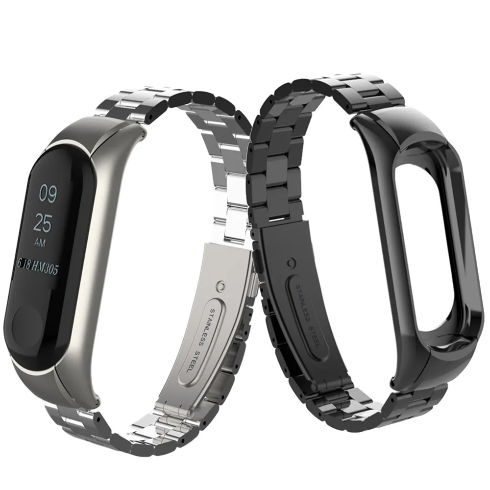 Pasek pętli Milanese dla Xiaomi MI Band 3 4 Metalowy pasek Ze Stali Nierdzewnej Opaska na MIBAND 3 4 Bransoletka Wymień regulowany unisex