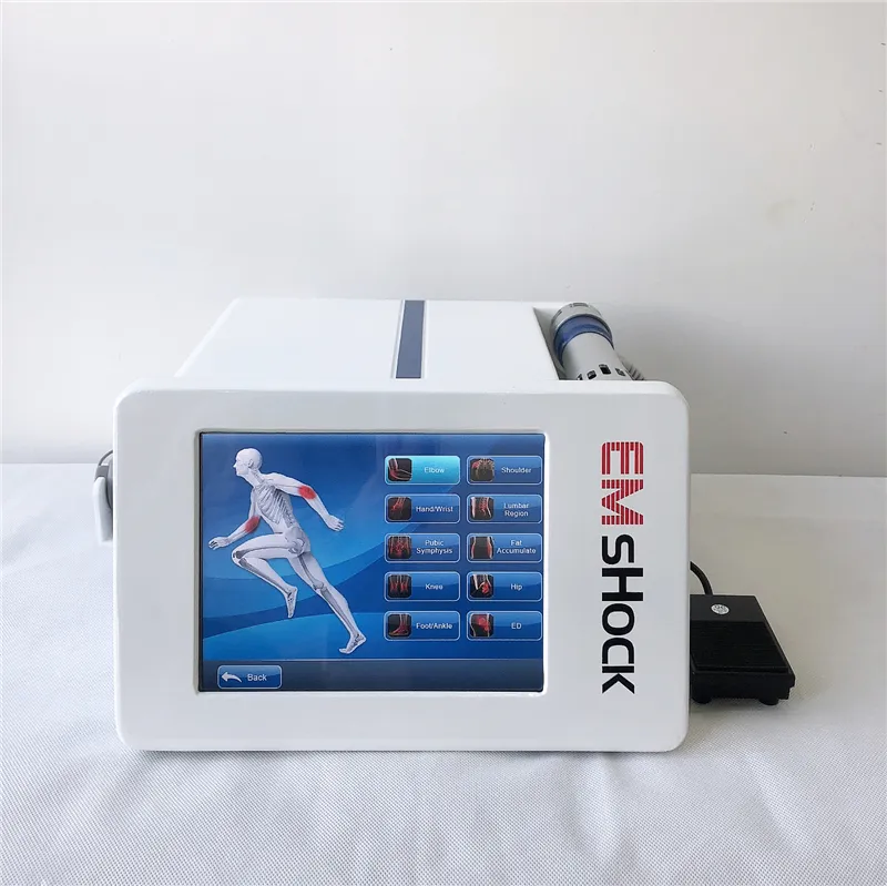 Главная Использование Электрическое ударение Электрическое физиотерапевтическое оборудование для лечения / Emshock Wave Therapy Машина для восстановления целлюлита.