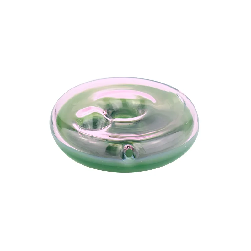 Il colore verde e rosa del tubo della ciambella del tubo di vetro di prezzo all'ingrosso accetta la personalizzazione