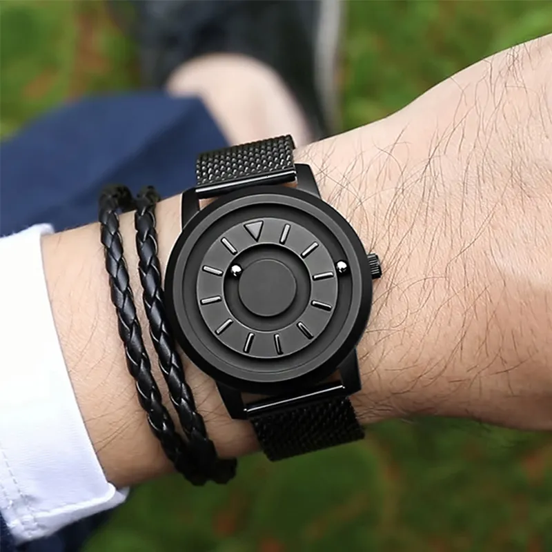 Magnetic ball Watch Unique Designer Quartz Innovate Concepts Luxury  Waterproof Man Wrist Watch selling 2019 EOEO CJ191116297g