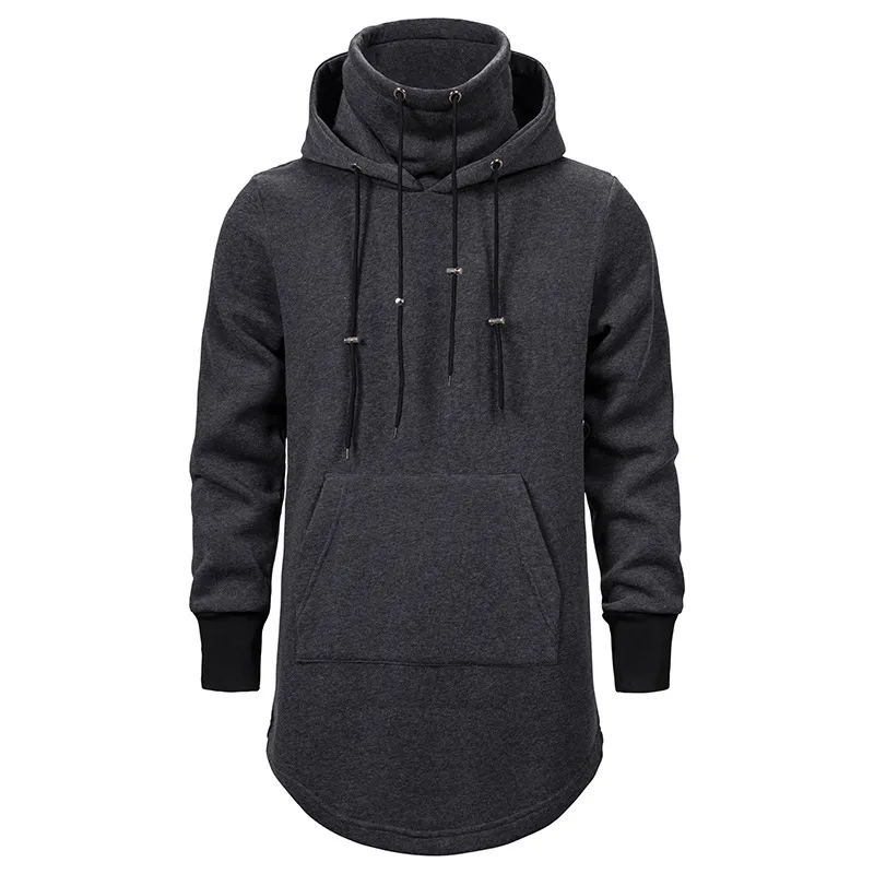 Hip Hipster para hombre cuello alto Hoodies Hombres caballero gótico del vestido de lujo de Cosplay del traje de Halloween Hop Streetwear Hombres sudadera con capucha