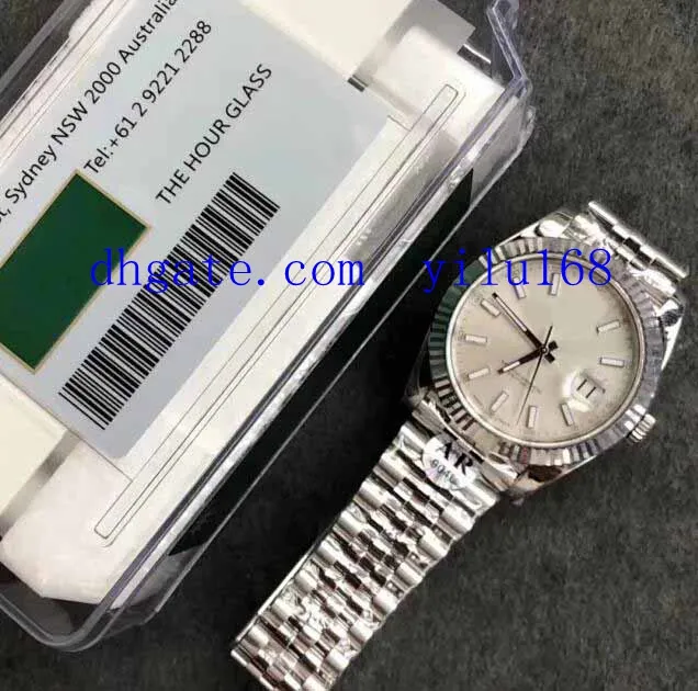 Mens Selling Best Quality 41MM AR Factory V2 Silver dial Automatic 2824 Eta 904L Steel Jubilee Bracelet Men 126334 Datejust Wristwatches