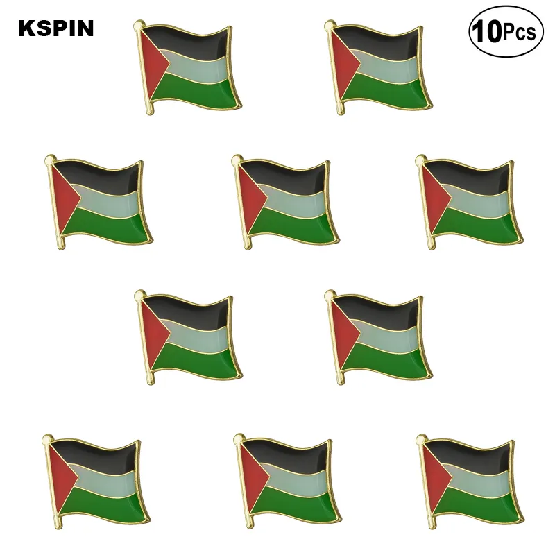 Palestine Drapeau Épinglette Drapeau insigne Broche Pins Badges 10 Pcs un Lot