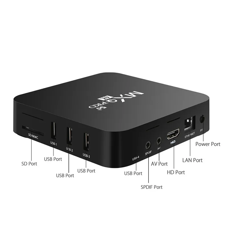 Android TV Box 1GB 8GB MXQ Pro Allwinner H3 N Beta build Quad Core 100M Lan 2.4G 5G Dual Band WiFi 4K VP9 HDR10