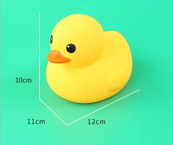 2020 لعبة بالجملة 2 # الطفل حمام ماء أصفر بطة ألعاب الفيديو الأصفر المطاط البط الاطفال الاستحمام السباحه شاطئ كبيرة الحجم (12x11x10)
