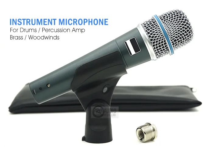 最高品質の新しいバージョンSupercardioid Vocal Microphone Professional Karaoke Wired Handheld Mic Mike for StageLiv1570869