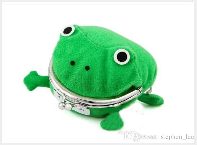 2022 Children Green Frog Coin Purse Cartoon Anime Cosplay Frogs Wallet Kids Cute Personality Purse