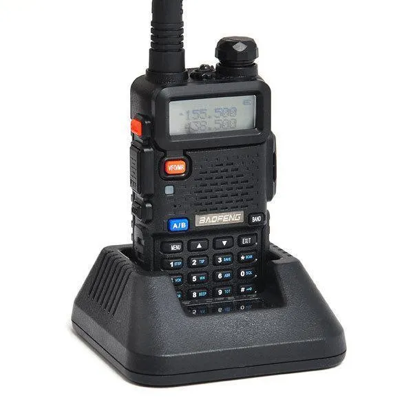 BAOFENG UV5R UV5R يتحملها ثنائي الموجات 136-174Mhz 400-520Mhz اتجاهين راديو الإرسال والاستقبال مع بطارية 1800mAh سماعة مجانية (BF-UV5R) 5