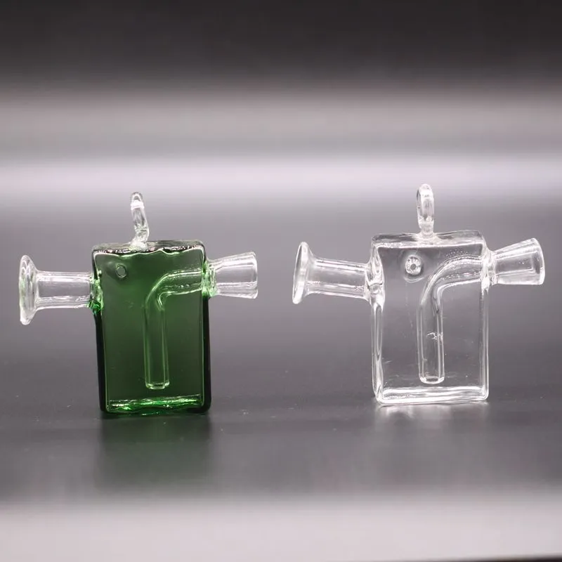 3 cale Pyrex Mini Szkło Bong Hookhs Podróże Palenie Olej Dap Rigs dla Chishy Shisha Acesories