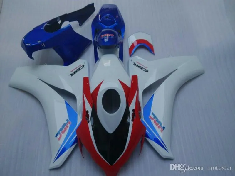 Wtrysk OEM Nowy Aftermarket Set dla Honda Fairings CBR1000RR 2008-2011 CBR1000 RR White Red Blue Fairing Kit 08 09 10 11 ZC14