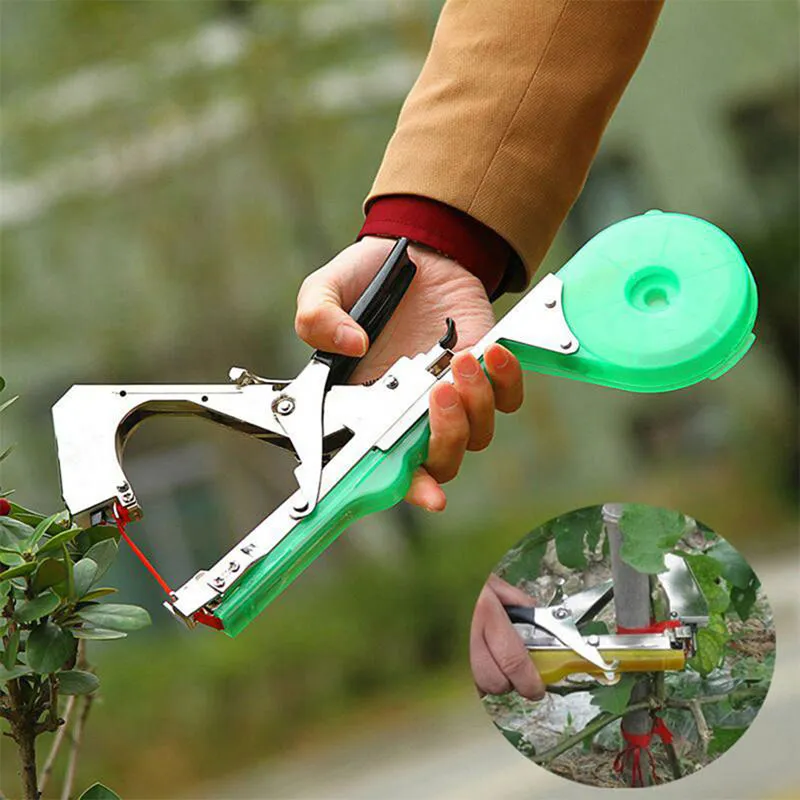 Freeshipping Planta Amarrando Tapetool Nova Máquina de Filial Legumes Fruta Flor Lidar Com Tapetool Stem Strapping Tape Fitas Ferramenta de Jardim