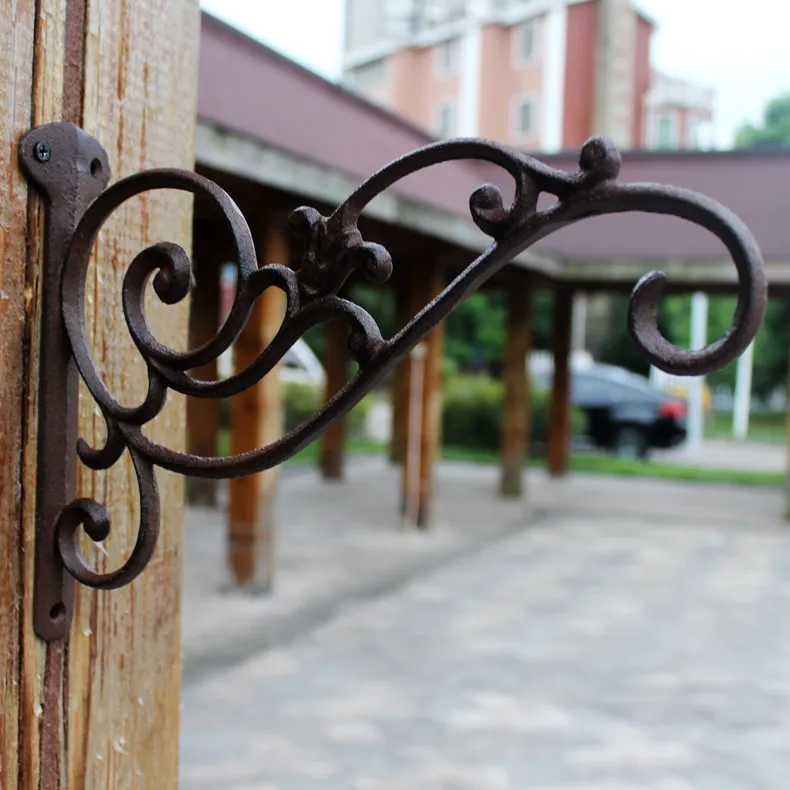 European Vintage Cast Iron Wall Hanger Hook Lovely Couple Birds On Branch  For Home Garden Decor Or Lantern Flower Basket Hanging - AliExpress