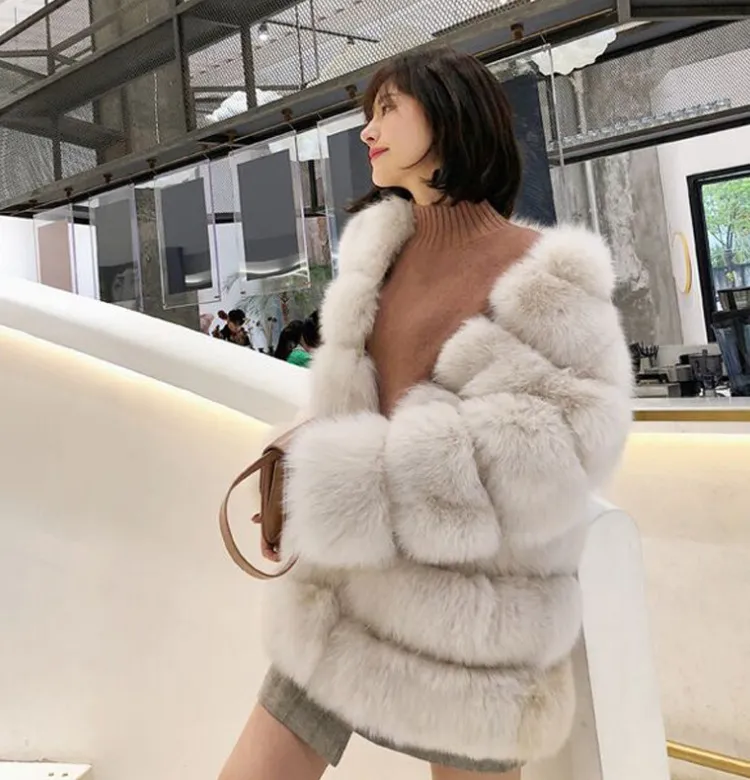 Fake fox on sale fur coat