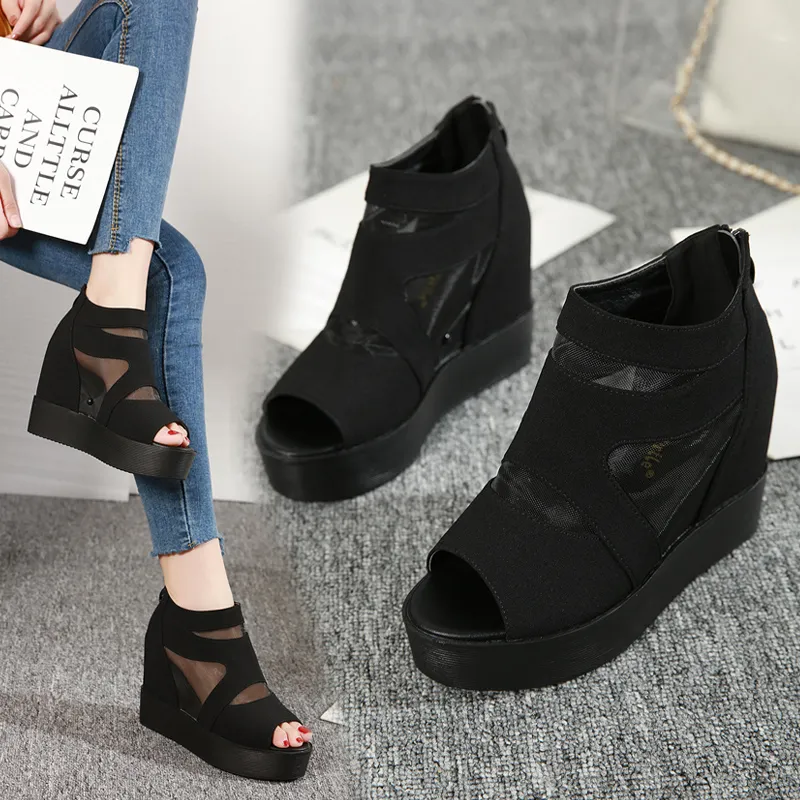 Ladies deals wedges boots