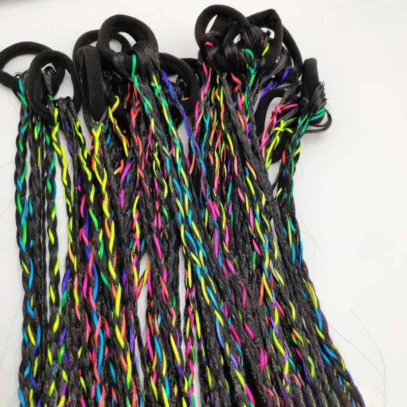 Fascia elastica per capelli per ragazze Elastico per capelli Accessori Parrucca Coda di cavallo Fascia per bambini Twist Treccia Corda Copricapo Treccia per capelli