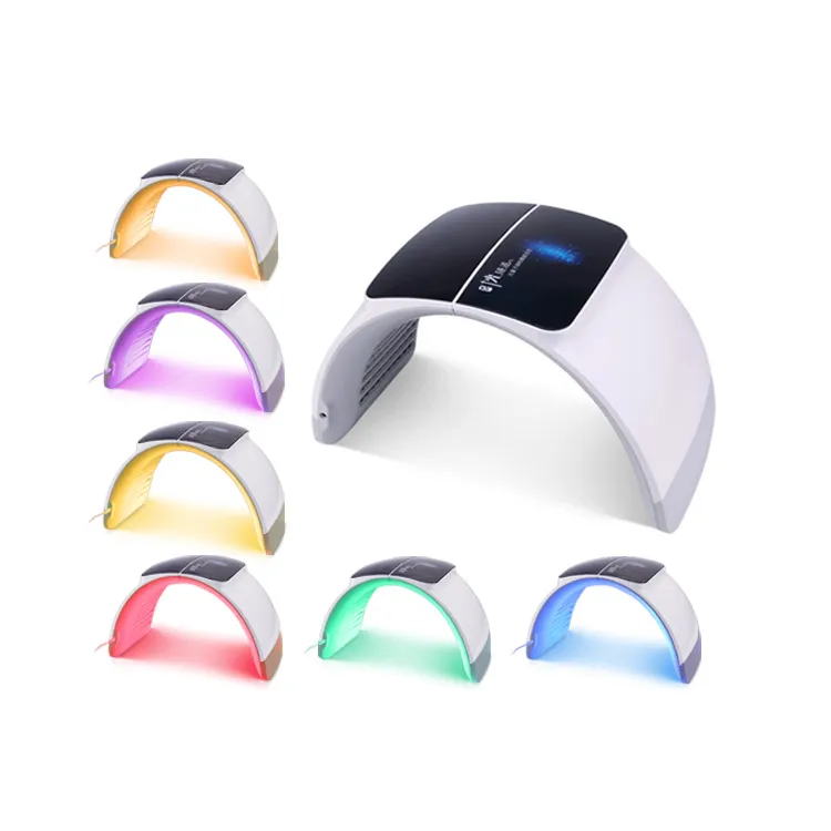 2019 휴대용 PDT 여드름 치료 가벼운 치료 제품 접이식 led 가벼운 치료 얼굴 기계 7 광자 색상 가정 사용 CE approvl DHL Fre