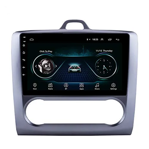 9 Android Quad Core Car Video Multimedia Touch Screen Radio för 2004-2011 Ford Focus Exi på med Bluetooth USB WiFi Support 344Z
