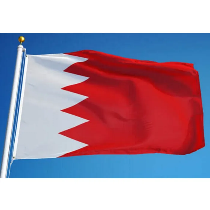 90X150CM Bahrain-Flagge, individuell, 90 x 150 cm, Polyester, fliegend, hängend, Nationalflaggen von Bahrain, Länderbanner für den Innen- und Außenbereich