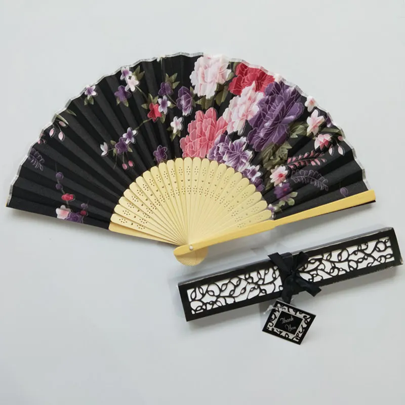 Wedding Hand Fan in a Gift Box. Personalized Folding Fan With Name as a  Gift for Guests 