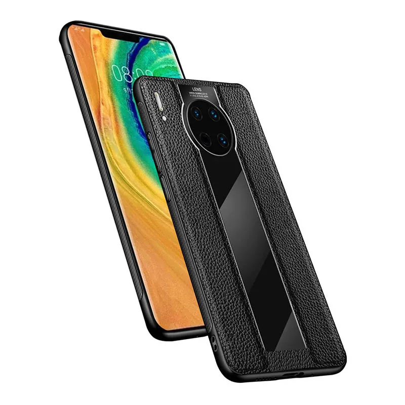 Coque de téléphone en cuir Design Porsche, étui arrière en plexiglas pour iPhone 11 pro max XR 6 7 8 Plus huawei mate 30 P30 Nova4