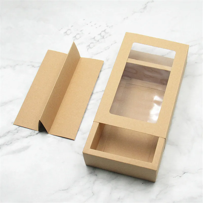 Brown Kraft Paper Macaron Boxes White Cardboard... From Plastic_cups ...